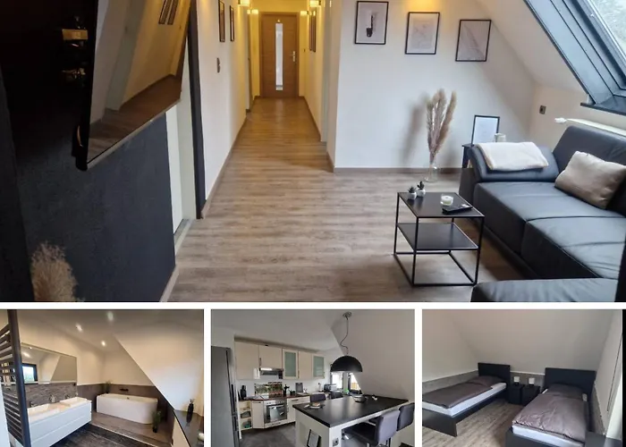 Apartment Am Dillich - Eigener Eingezaeunter Garten - Ruhige Lage - Hunde Willkommen - Vor Der Haustuer *